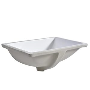 Under Mount Vessel Sink, Future Height 16" x 11", 16 inch by 11 inch, Under Counter Bathroom Sink, Vanity Sink Top, White Color