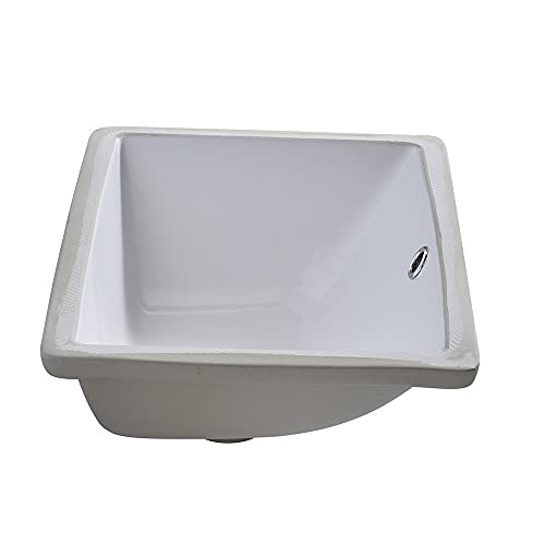 Under Mount Vessel Sink, Future Height 16" x 11", 16 inch by 11 inch, Under Counter Bathroom Sink, Vanity Sink Top, White Color