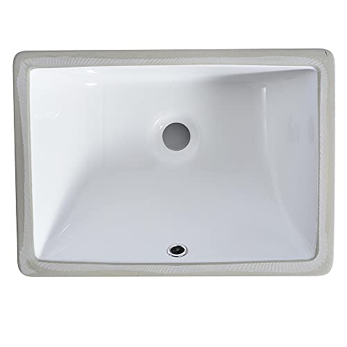 Under Mount Vessel Sink, Future Height 16" x 11", 16 inch by 11 inch, Under Counter Bathroom Sink, Vanity Sink Top, White Color