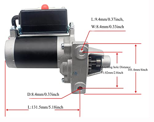 Fullas Electric Starter Motor Compatible with Briggs and Stratton 797718 799038, Fits for Ariens Snow Blower Powered by B&S 11.5HP 250CC OHV Polar Force Gas Engine