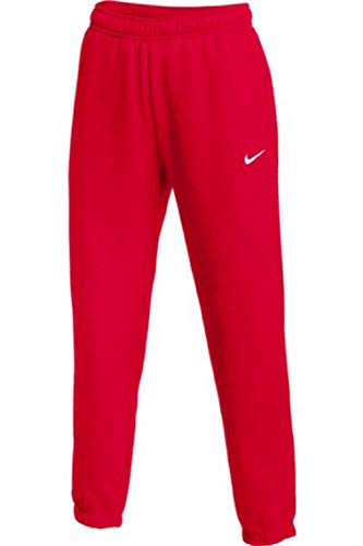 Nike Womens Club Fleece Jogger Sweatpants (Red, X-Large)