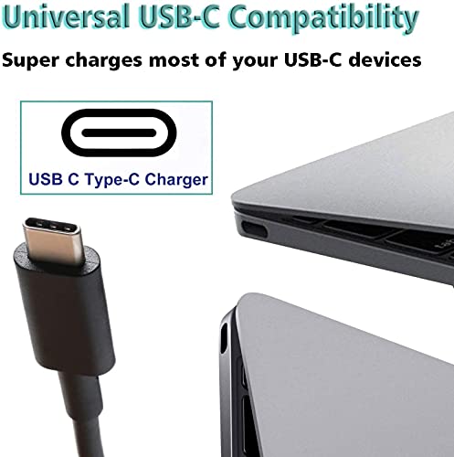 USB Type C HP Chromebook Charger 45W fit for HP Chromebook 14 14A G5 14-ca061dx 14-ca052wm 14-ca051wm 14-ca020nr Laptop Power Supply Cord