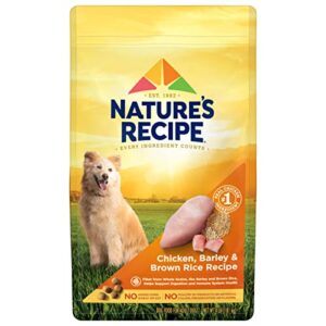 nature’s recipe adult dry dog food, chicken & rice recipe, 4 pound bag