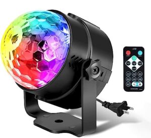 disco ball party lights sound activated strobe lamp with remote control for home room dance parties bar karaoke xmas wedding show club