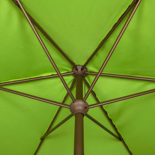 Ogrmar 7.5 FT Patio Umbrella Outdoor Table Umbrella with Push Button Tilt and Crankfor Terrace, Backyard, Garden, Courtyard, Swimming Pool, Lawn (Pear Green)