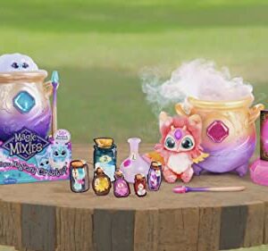 Magic Mixies Magical Misting Cauldron with Interactive 8 inch Pink Plush Toy and 50+ Sounds and Reactions