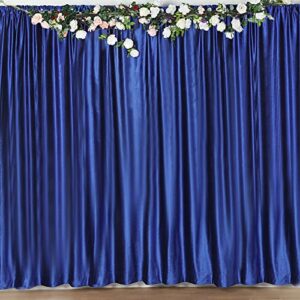 efavormart 8ft h x 8ft w premium royal blue velvet backdrop curtain panel drape background for events