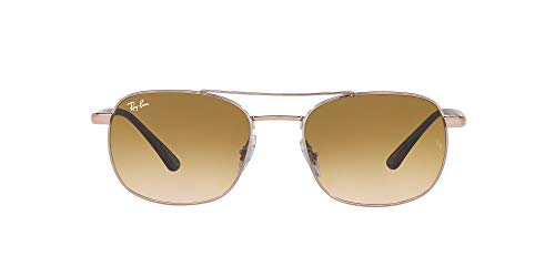 Ray-Ban RB3670 Square Sunglasses, Copper/Clear Gradient Brown, 54 mm