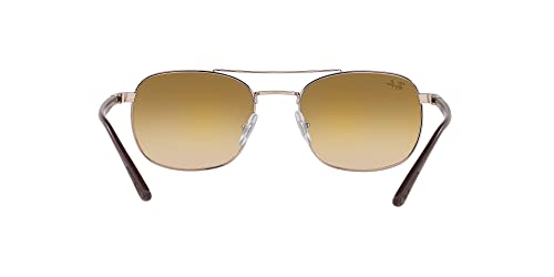 Ray-Ban RB3670 Square Sunglasses, Copper/Clear Gradient Brown, 54 mm