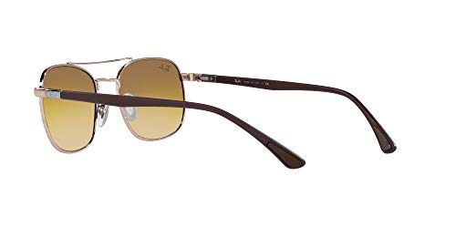 Ray-Ban RB3670 Square Sunglasses, Copper/Clear Gradient Brown, 54 mm