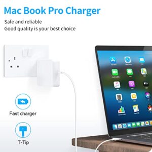 Mac Book Pro Charger - 60W T-Tip Magnetic Charger Power Adapter, Universal Laptop Charger Compatible with Mac Book Air/Mac Book Pro 13-Inch Retina Display(After 2012)