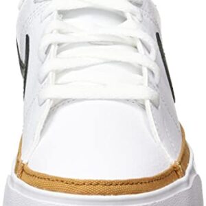 Nike Women's Sneaker, White Black Desert Ochre, 9