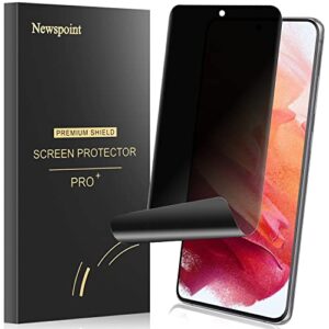 Galaxy S21 Ultra Privacy Screen Protector, [Case Friendly] [Fingerprint Available] Soft Film for Samsung Galaxy S21 Ultra 5G (6.8"), Full Adhesive, Anti-Scratch, Touch Sensitive, 3D Curve Fit