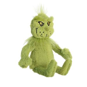 aurora® whimsical dr. seuss™ grinch stuffed animal - magical storytelling - literary inspiration - green 7 inches