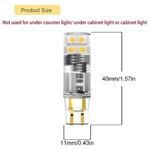 Noobibaba T5 Wedge Base LED Bulb 12V, T5 T10 Wedge Base LED Bulbs 12V Low Voltage Landscape, 1.5 Watt Replace 7W 11W Incandecent Bulb for Path Light RV Lights 2700K Warm White 10-Count