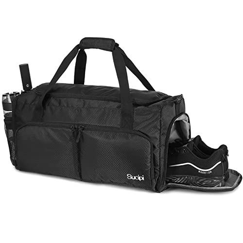 Sucipi Gym Bag for Women with Shoe Compartment, Light Weight Ladies Gym Bag, Workout Bags with Water Resistant Pocket, Large Capacity with Multi-pocket