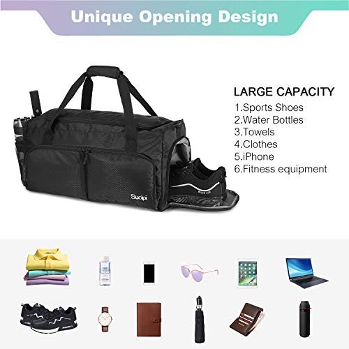 Sucipi Gym Bag for Women with Shoe Compartment, Light Weight Ladies Gym Bag, Workout Bags with Water Resistant Pocket, Large Capacity with Multi-pocket