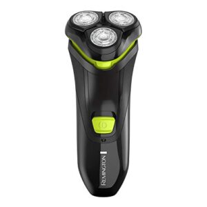 Remington Ultrastyle Rechargeable Rotary Shaver, Pr1320, Black/Neon Green