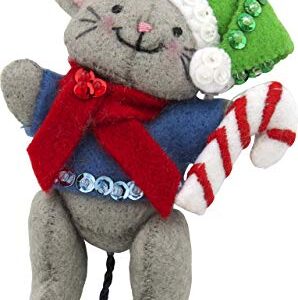 Bucilla 89288E Felt Applique Christmas Ornament Kit, Night Before Christmas, Set of 6