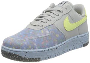 nike women's air force 1 crater basketball shoe, pure platinum barely volt summit white, 4 uk