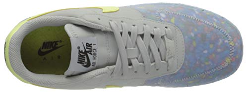 Nike Women's Air Force 1 Crater Basketball Shoe, Pure Platinum Barely Volt Summit White, 4 UK