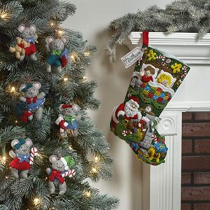 Bucilla, Night Felt Applique Christmas Stocking Kit, 18" (89258E)