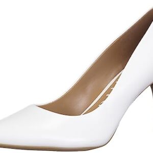 Calvin Klein Women's Gayle Pump, White Leather, 7.5