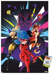 miraculous - group wall poster with pushpins