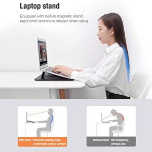 Nillkin 15.6 inch Laptop Sleeve Case Laptop Stand Adjustable, Computer Shock Resistant Bag with Mouse Pad for MacBook Pro 16"/15" 15.6" Dell Lenovo HP Asus Acer Samsung Chromebook Computer,Black