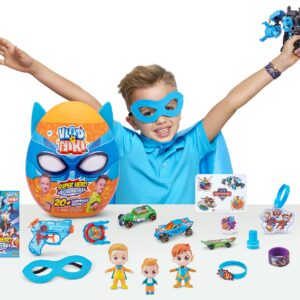 ZURU Vlad & Niki Superhero Surprise Egg Robot Battle with 20+ Surprises, Blue, Series 1