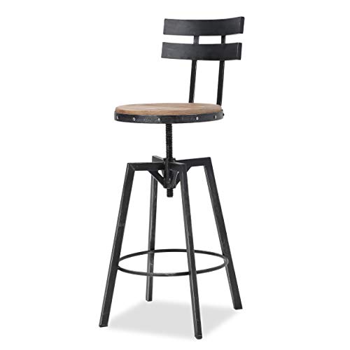 Christopher Knight Home Jutte Barstool Sets, Antique + Black Brush Silver