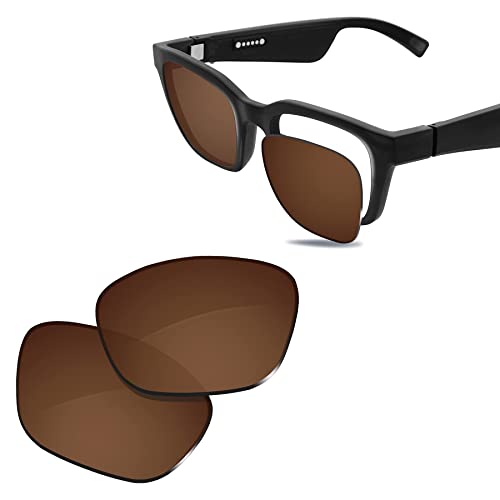 Glintbay 100% Precise-Fit Replacement Sunglass Lenses for Bose Alto M/L BMD0006 - Polarized Brown