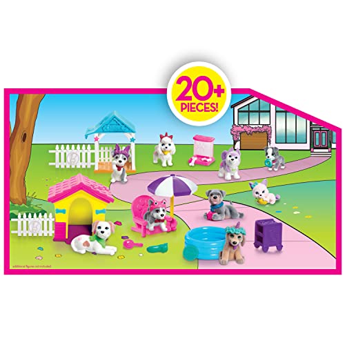 Barbie Pets Dreamhouse Pet Surprise Playset, Includes 6 Pets, Two Pet Homes, and Over 15 Accessories, Kids Toys for Ages 3 Up, Amazon Exclusive