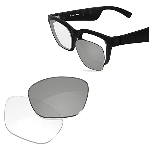 Glintbay 100% Precise-Fit Replacement Sunglass Lenses for Bose Alto S/M BMD0007 - Photochromic Clear Non-polarized