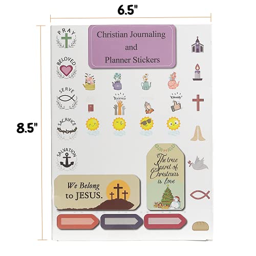 Mr. Pen- Christian Journaling Stickers, 31 Sheets, 1034 pcs, Christian Stickers for Planners and Journals, Christian Stickers, Religious Stickers, Bible Journaling Stickers, Bible Journaling Supplies