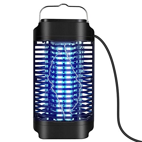 Electric Bug Zapper 18W for Indoor Effective 4200V Mosquito Zapper Killer Waterproof Mosquito Trap & Insect Fly Zapper (Black)