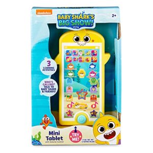 WowWee Baby Shark's Big Show! Mini Tablet for Kids – 123 and ABC Learning Toys for Toddlers – Kids Tablets (Handheld)