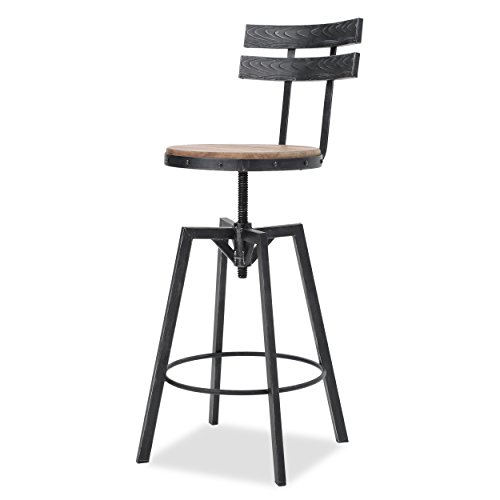 Christopher Knight Home Alanis Barstool Sets, Antique + Black Brush Silver