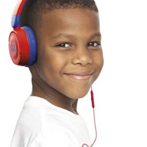 JBL JR 310 - Kids On-Ear Headphones (Red/Blue), Small