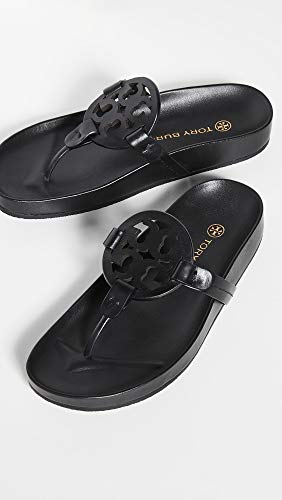 Tory Burch Women's Miller Cloud Sandals, Perfect Black, 8 Medium US