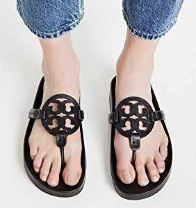 Tory Burch Women's Miller Cloud Sandals, Perfect Black, 8 Medium US