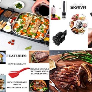 SKAIVA 3 in 1 Electric Smokeless Grill and Hot pot with Steamer - Non-Stick Detachable KBBQ Hotpot Grill Combo, Indoor Korean Bbq Grill Shabu Shabu Hot Pot Electric Grill