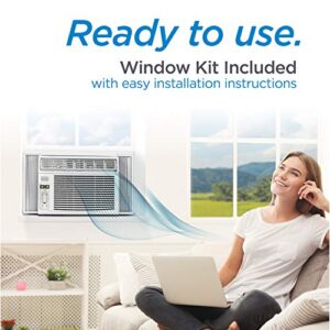 BLACK+DECKER BD06WT6 Window Air Conditioner with Remote Control, 6000 BTU, Cools Up to 250 Square Feet Energy Efficient, White