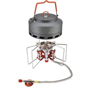 bulin camping kettle 1.6l with 5800w camping gas stove burner camping hiking backpack outdoor