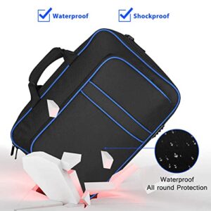 Carrying Case for PS5, Travel Bag Compatible with Playstation 5 Console and PS5 Digital Edition, Protective Organizer Storage Shell Case for Playstation Controller, Gaming Headset Accessories