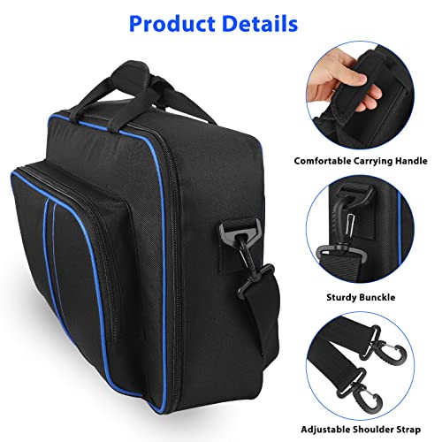 Carrying Case for PS5, Travel Bag Compatible with Playstation 5 Console and PS5 Digital Edition, Protective Organizer Storage Shell Case for Playstation Controller, Gaming Headset Accessories
