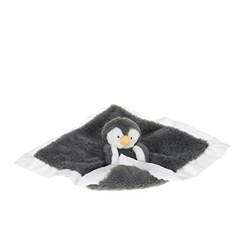 Apricot Lamb Stuffed Animals Soft Security Blanket Gray Penguin Infant Nursery Character Blanket Luxury Snuggler Plush(Gray Penguin, 14 Inches)