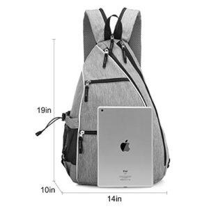 Sucipi Pickleball Bag Pickleball Backpack for Women Men Tennis Bag Tennis Backpack Reversible Pickleball Paddle bag Tennis Rackets Bags for Ladies Gray