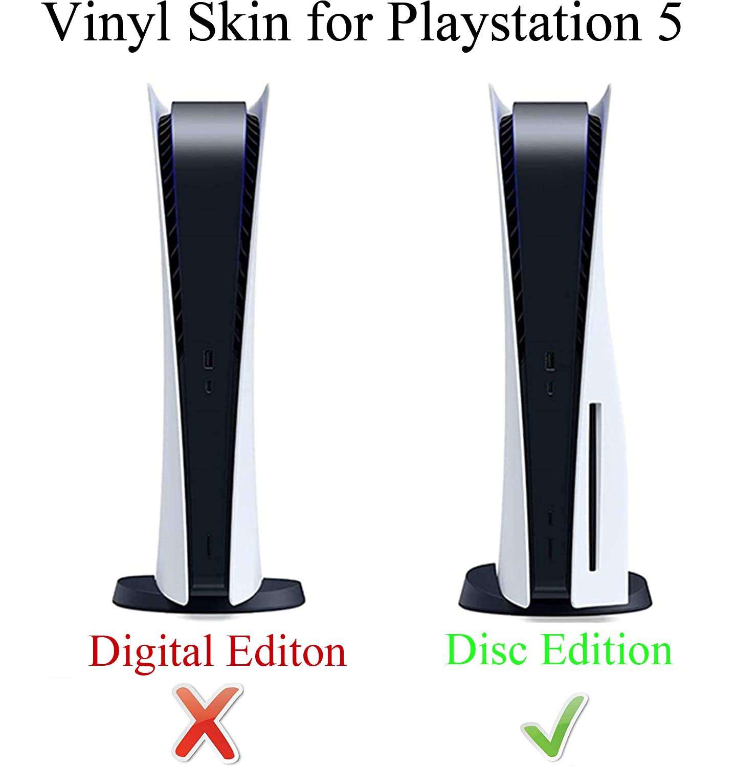 Vanknight PS-5 Standard Disc Console Controllers Full Body Vinyl Skin Sticker Decals for Play Station 5 Console and Controllers Umbrella