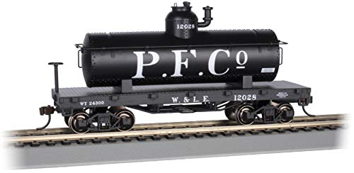 Bachmann Trains - Old-Time Tank Car - Wheeling & Lake Erie #129 - HO Scale,Silver